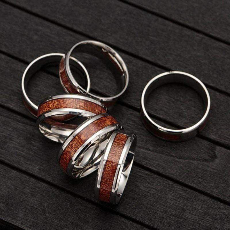 Elina - Bague arbre de vie en acier inoxydable pour femme