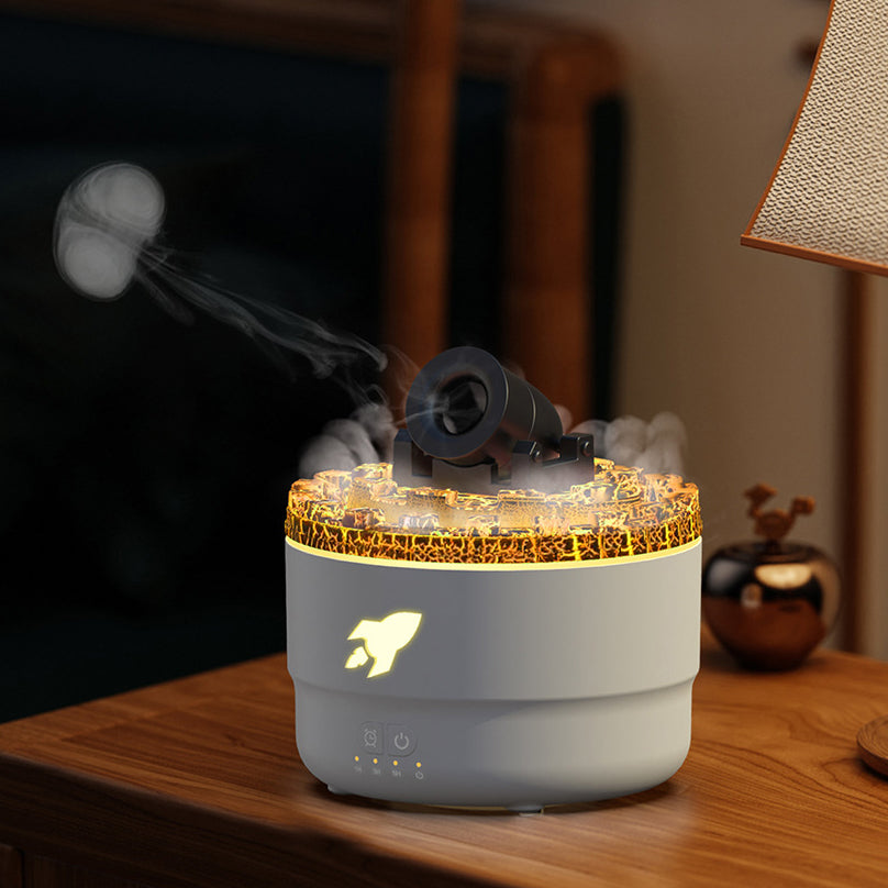 LavaGlow - Diffuseur d'arômes effet lampe à lave LED
