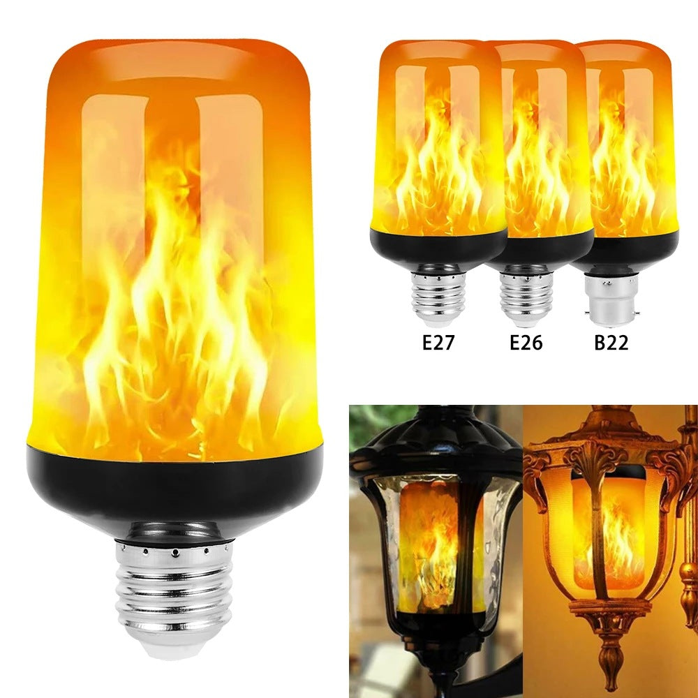 FlameGlow - Lampe Fête LED 4 Modes Feu