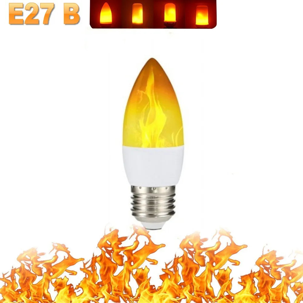 FlameGlow - Lampe Fête LED 4 Modes Feu