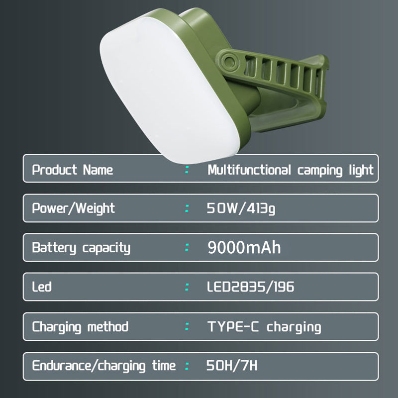 PowerGlow - Lampe Camping LED Rechargeable Aimantée