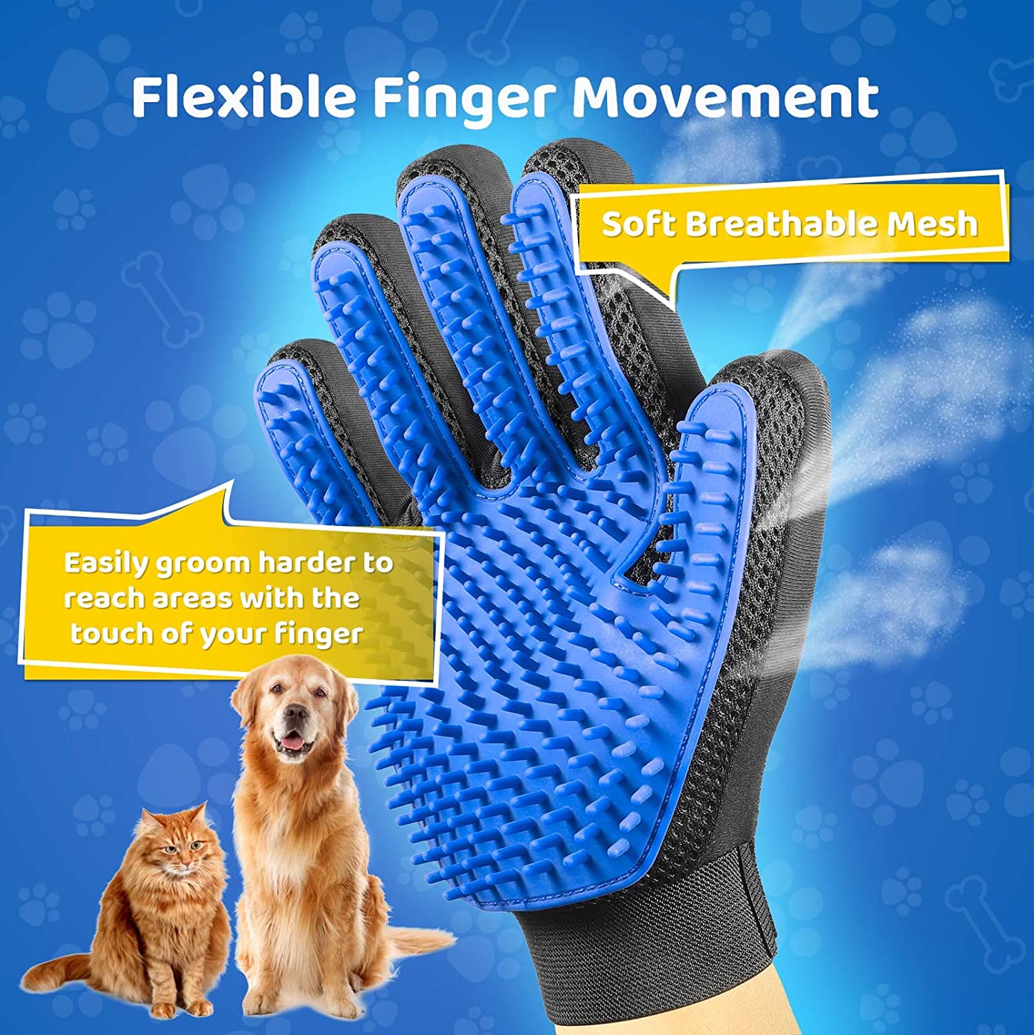 PetCareGlove - Gant Toilettage Efficace Animaux