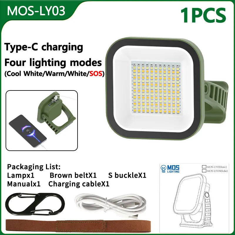 PowerGlow - Lampe Camping LED Rechargeable Aimantée