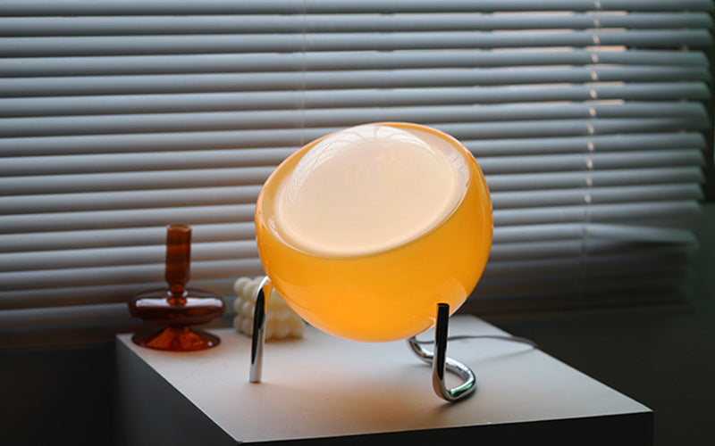 RetroGlow - Lampe de Table Verre Scandinave Ambiance