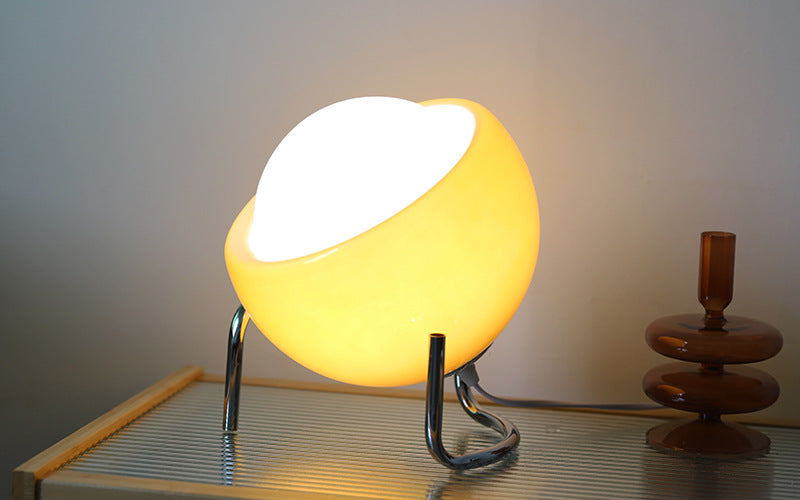 RetroGlow - Lampe de Table Verre Scandinave Ambiance