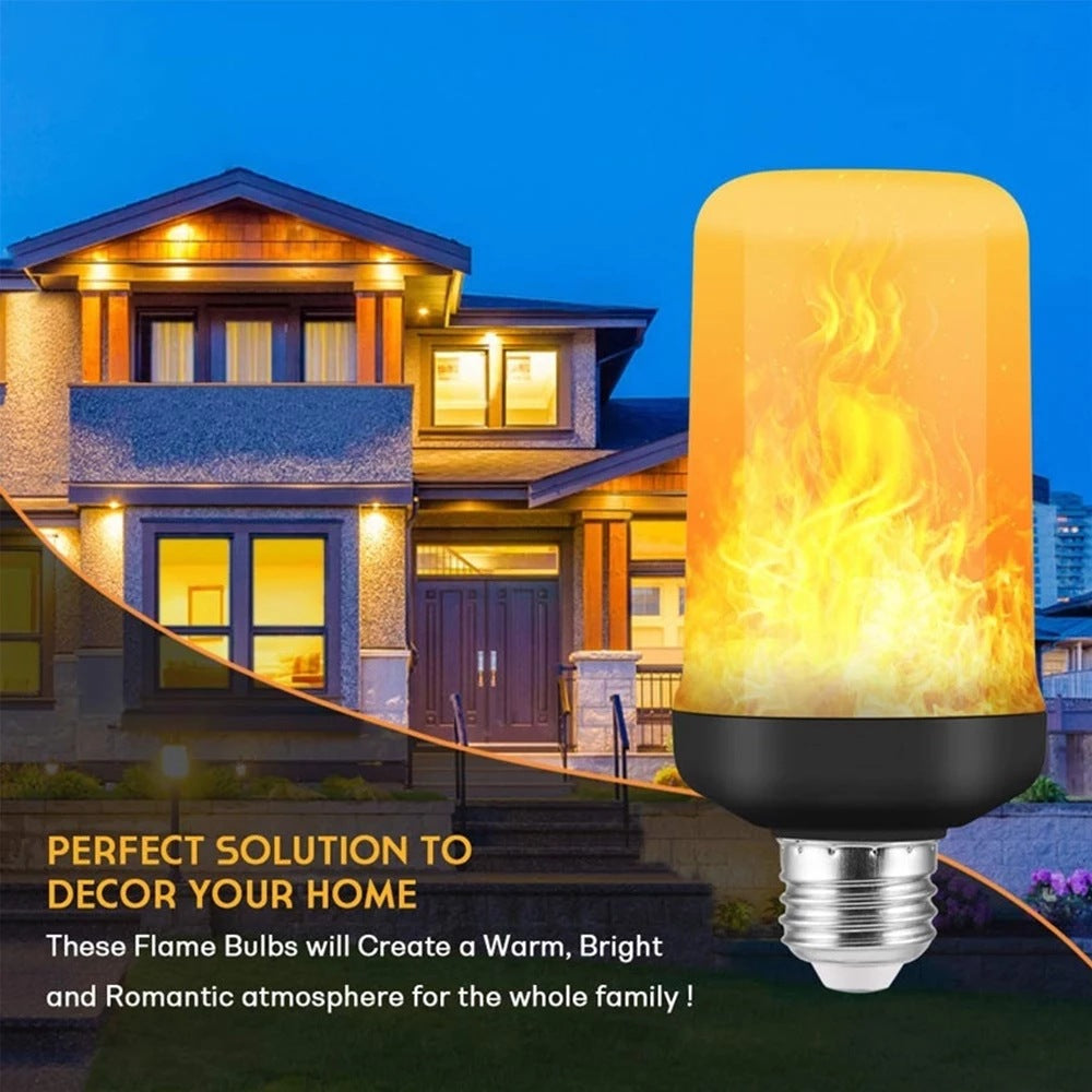 FlameGlow - Lampe Fête LED 4 Modes Feu