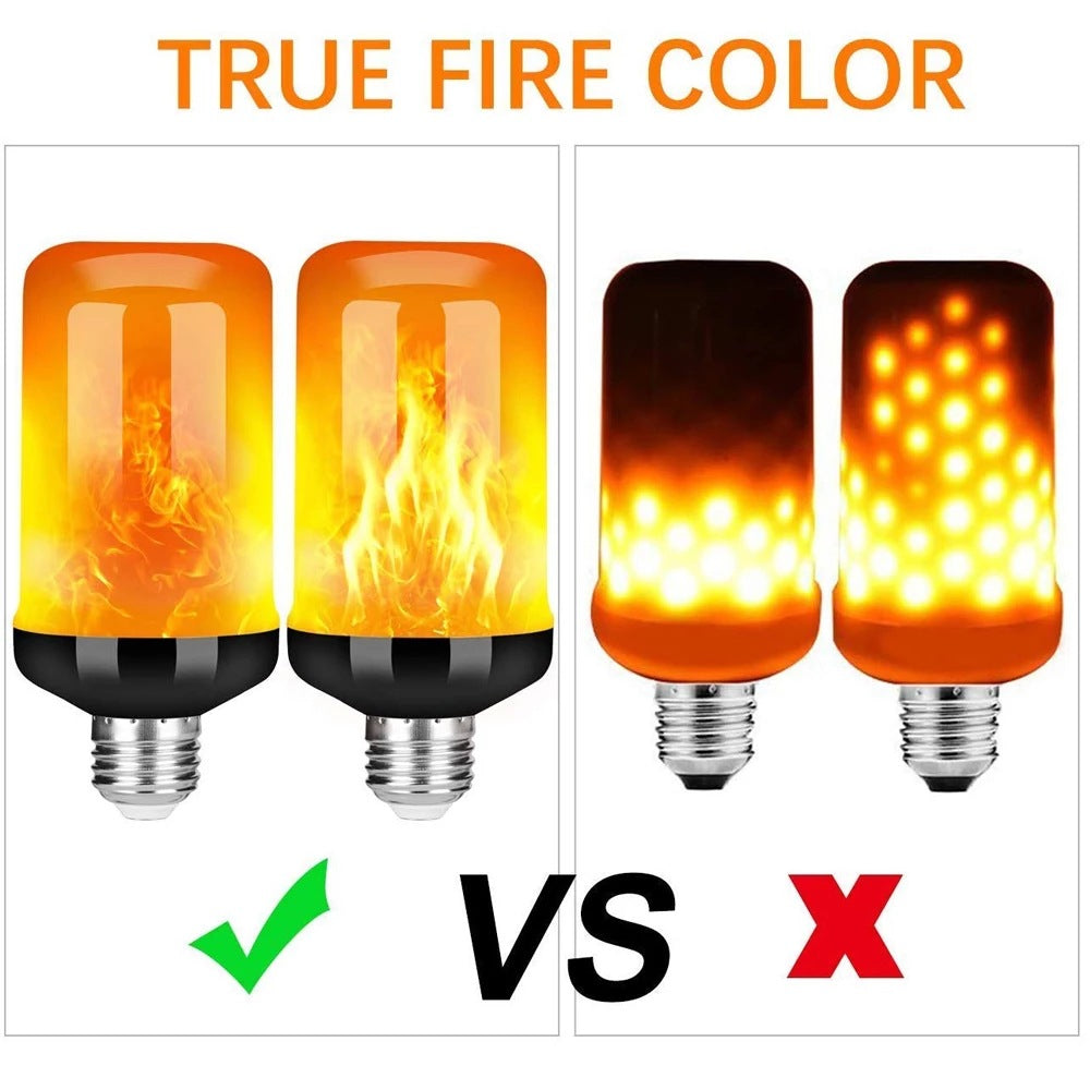 FlameGlow - Lampe Fête LED 4 Modes Feu