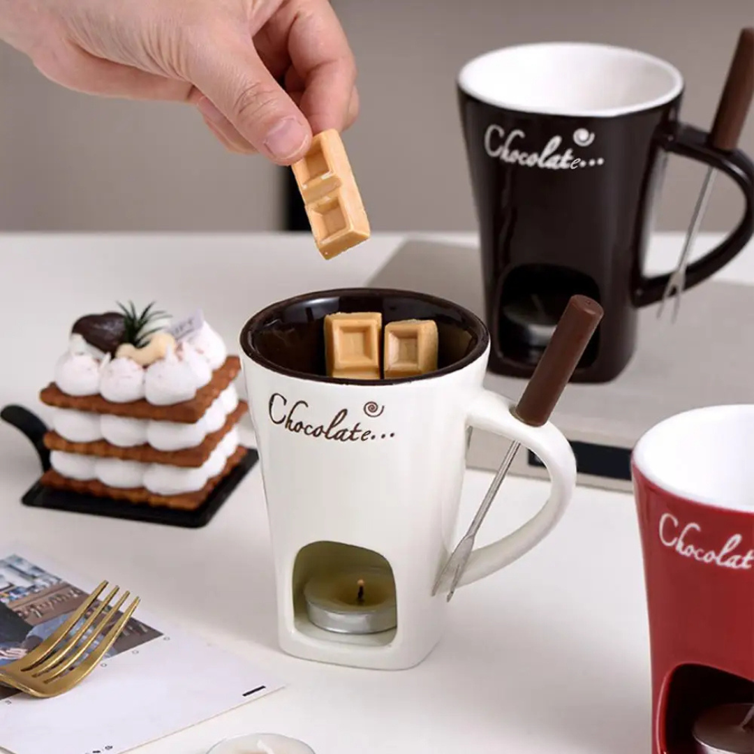 ChocoFondue - Bol Élégant pour Chocolat et Fromage Fondus