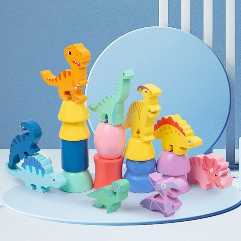 DinoStack Game – Jeu d'Empilement Créatif Dinosaures