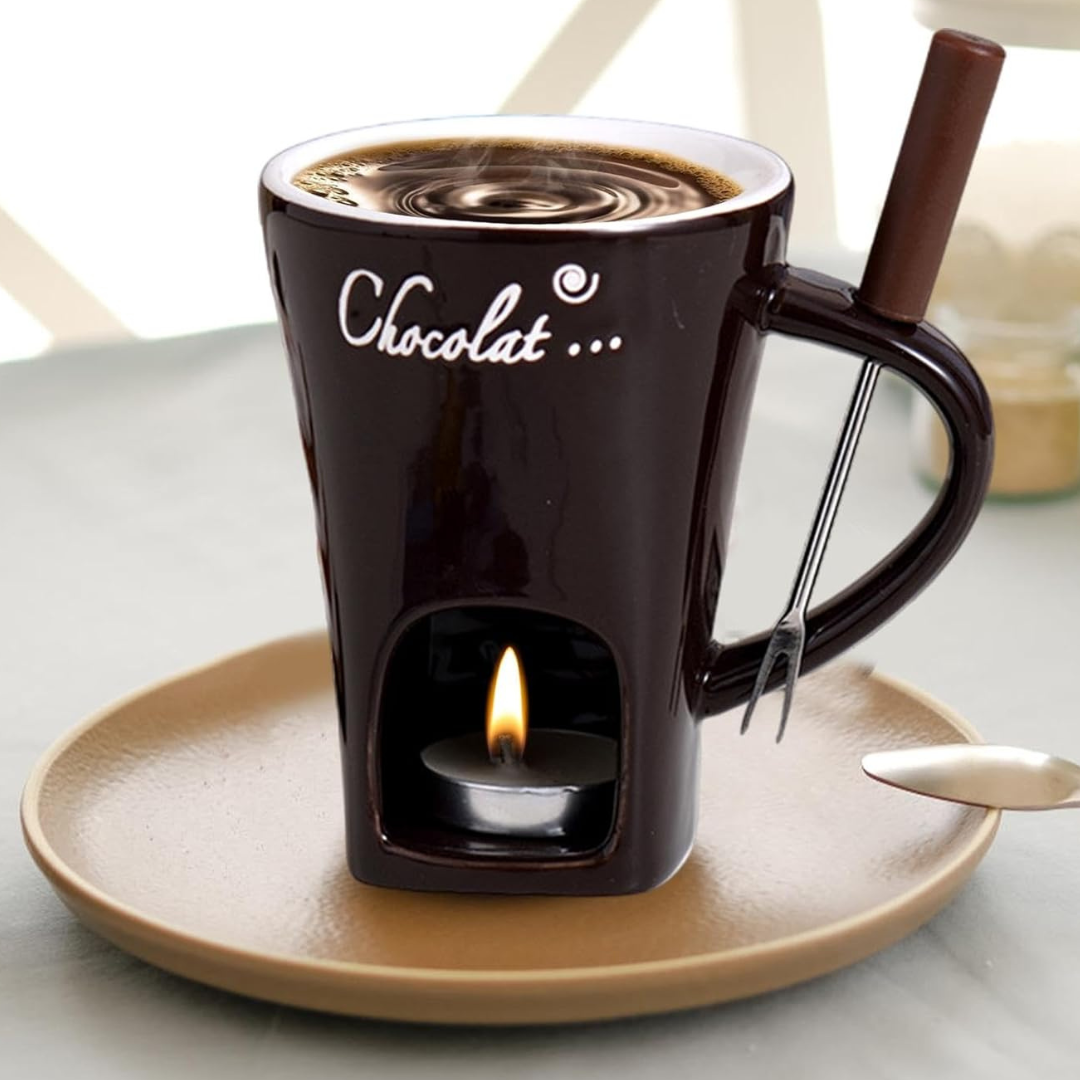 ChocoFondue - Bol Élégant pour Chocolat et Fromage Fondus