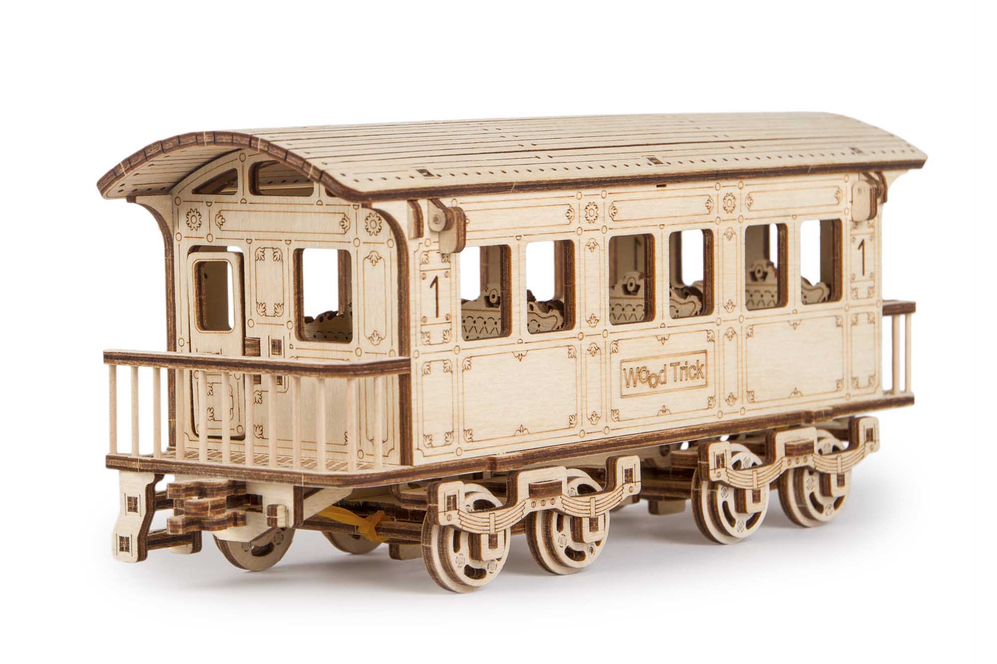 TrainCraft 3D Puzzle – Locomotive Historique avec Wagon