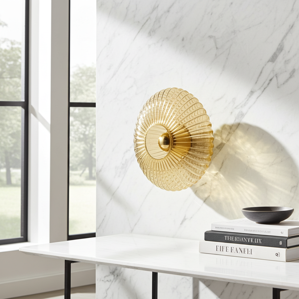 Lumivéra – Applique Murale en Verre Élégante pour une Lumière d’Ambiance