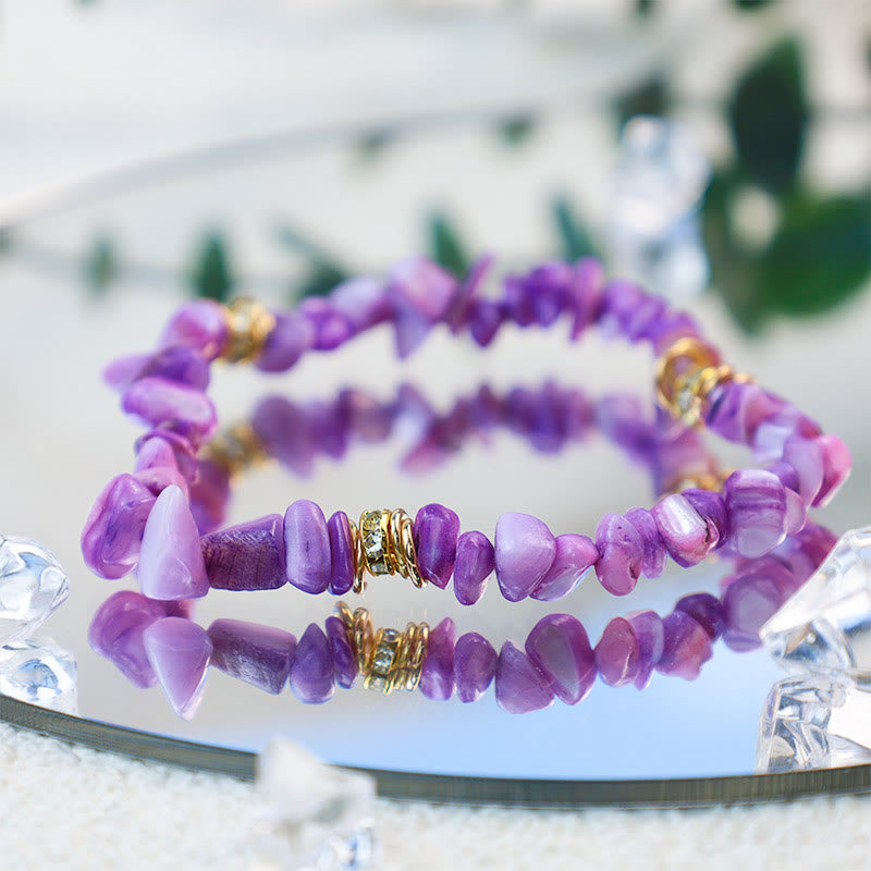 Celine - Bracelet de perles en pierres naturelles et cristaux