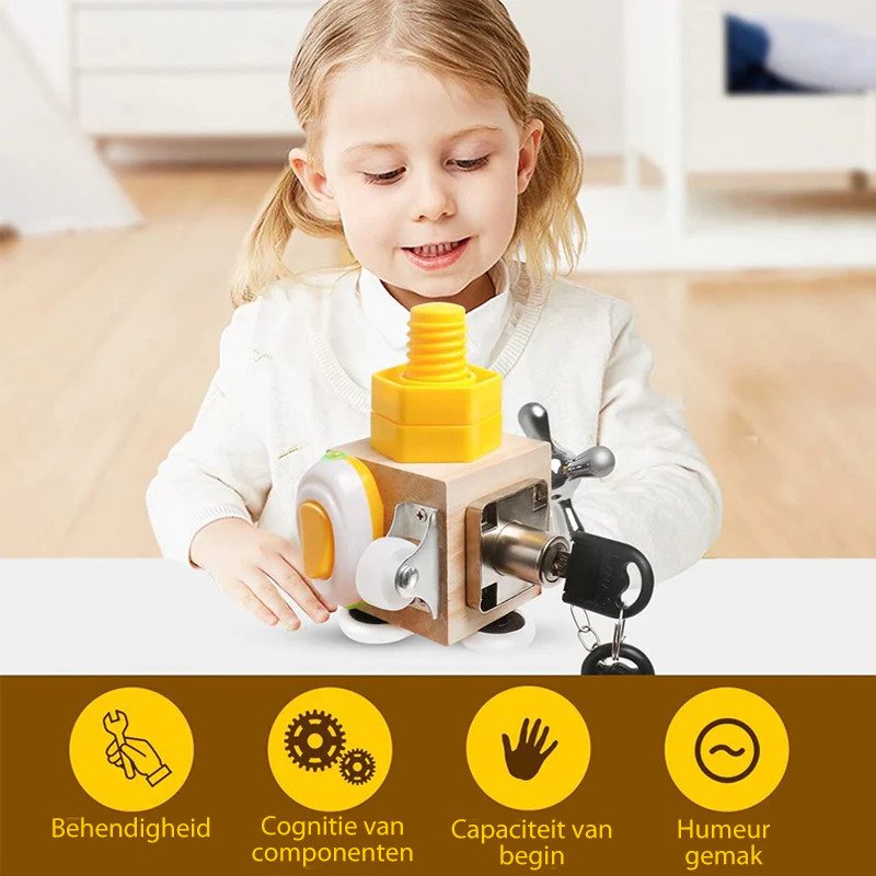PlayCube – Jouet Éducatif Cube d'Activités Montessori