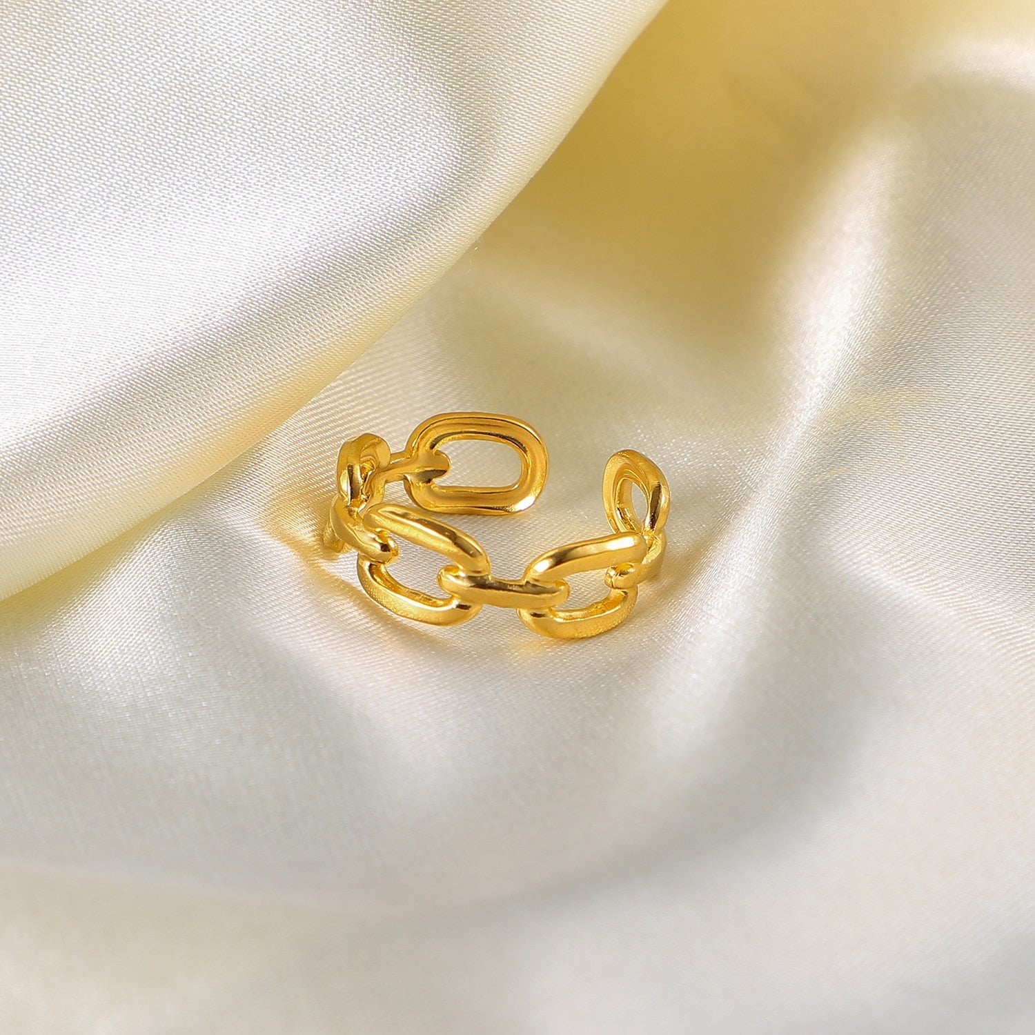 NexaTwist - Bague Chaîne Torsadée Tendance