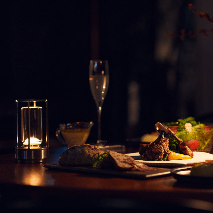 Qandlelight - Lampe de table sans fil rechargeable et tactile