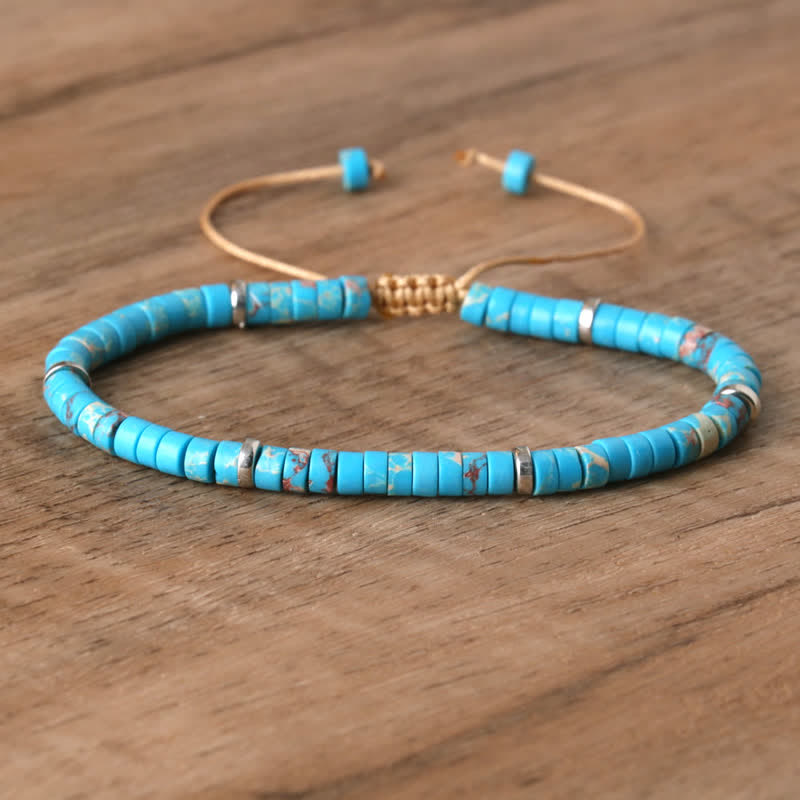 Seraphina - Bracelet tressé en pierres naturelles 2,4 mm