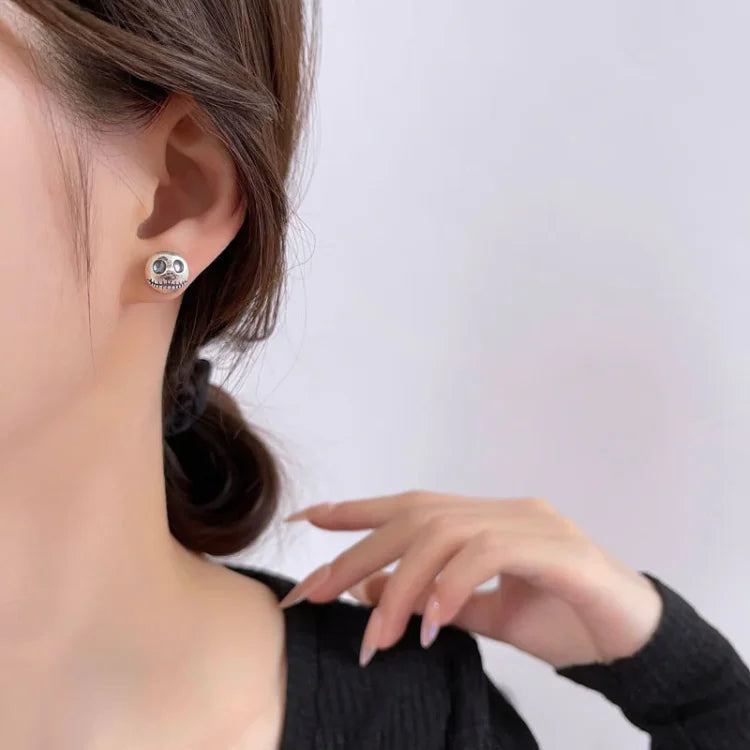 Mara - Boucles tête de mort citrouille à l'artisanat unique