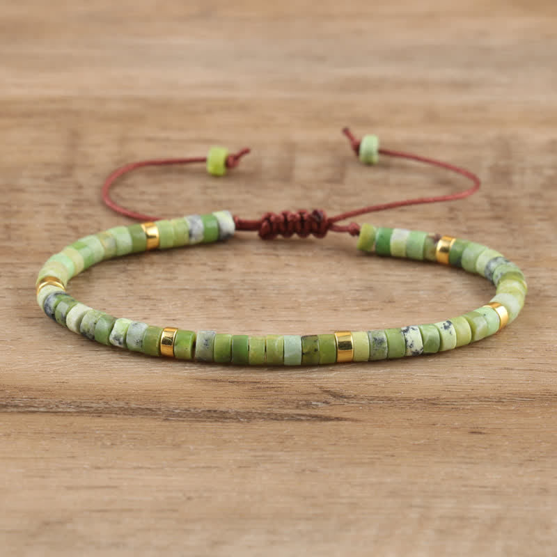 Seraphina - Bracelet tressé en pierres naturelles 2,4 mm