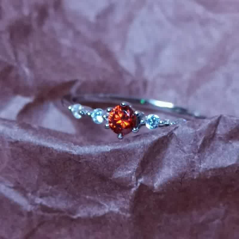 Elara - Bague grenat pierre précieuse en or 18K