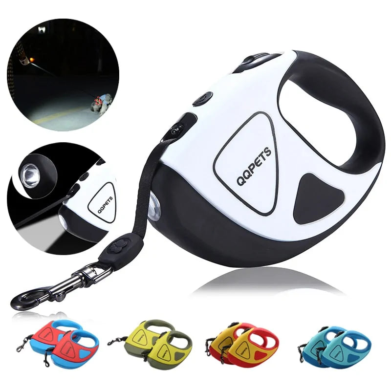BrightLeash - Laisse Chien Rétractable LED 5/8m