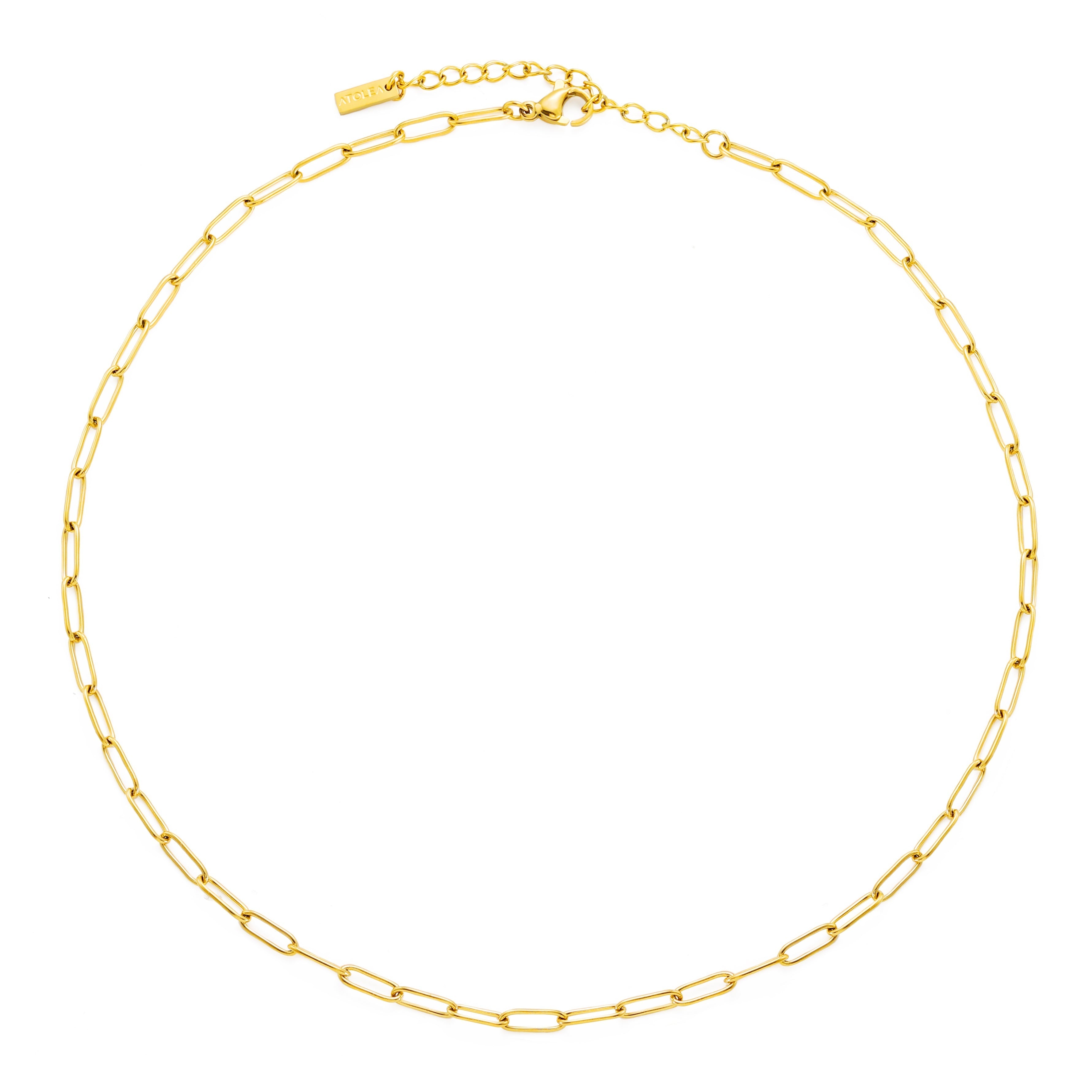 Lina - Collier choker maille trombones