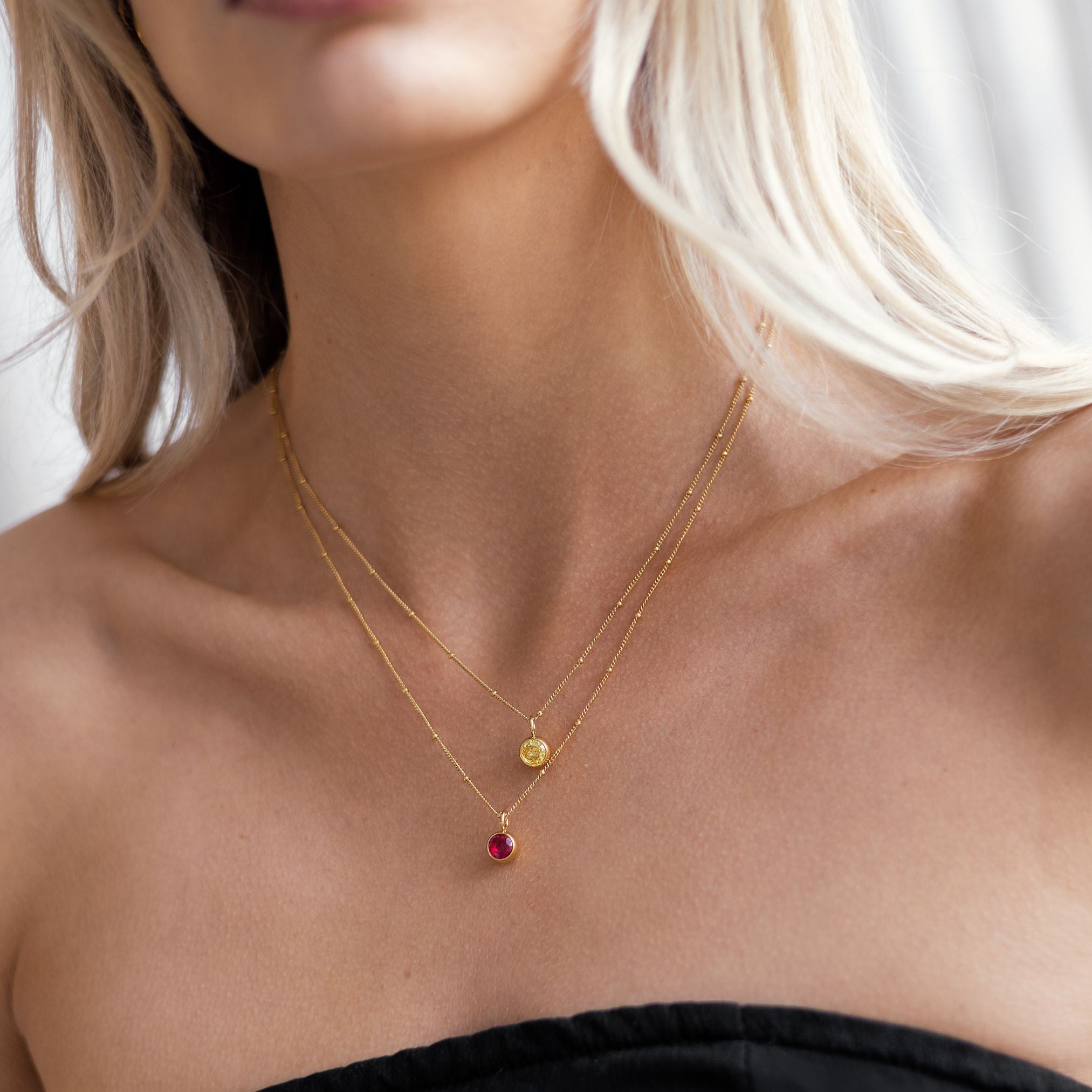 Collier Pierre de Naissance Aurora - 12 Mois