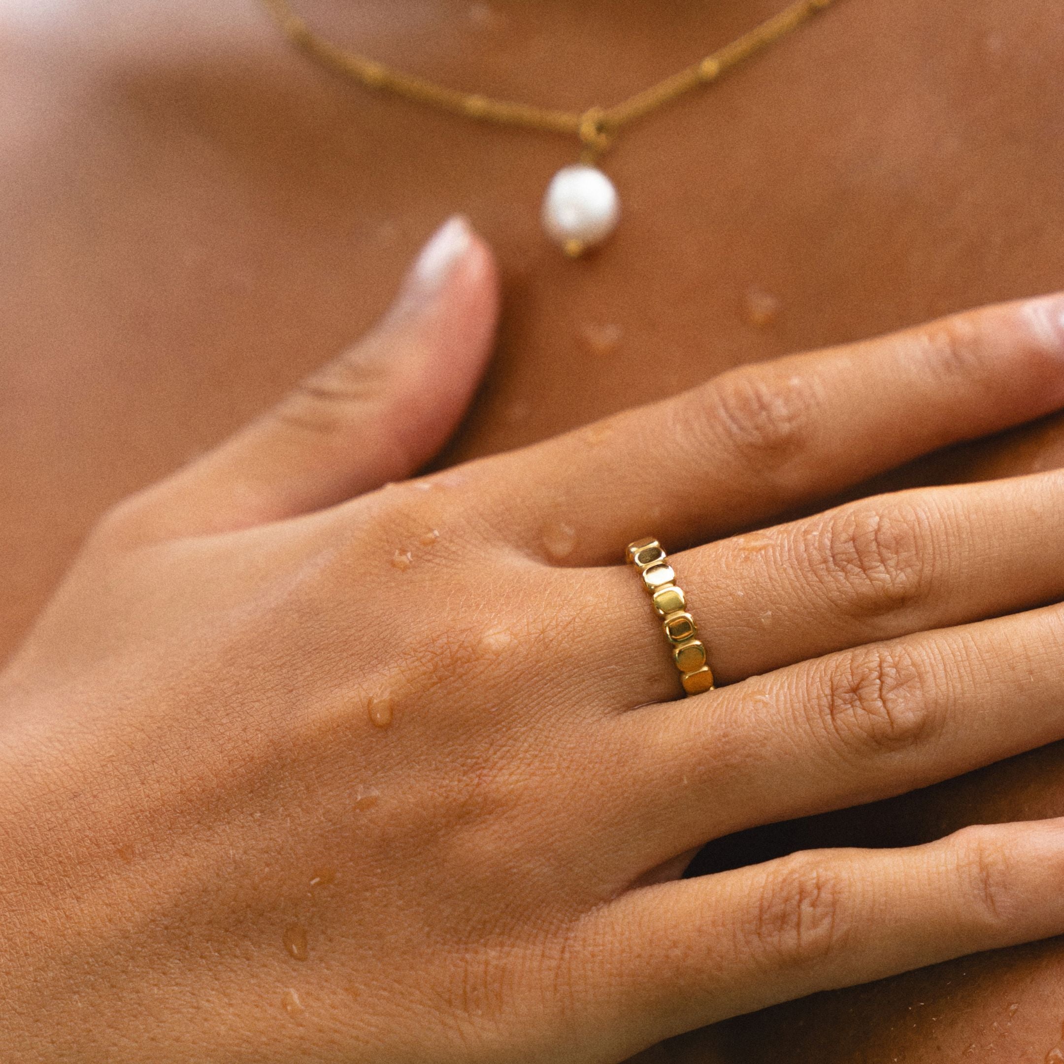 Elina - Bague perles élégante