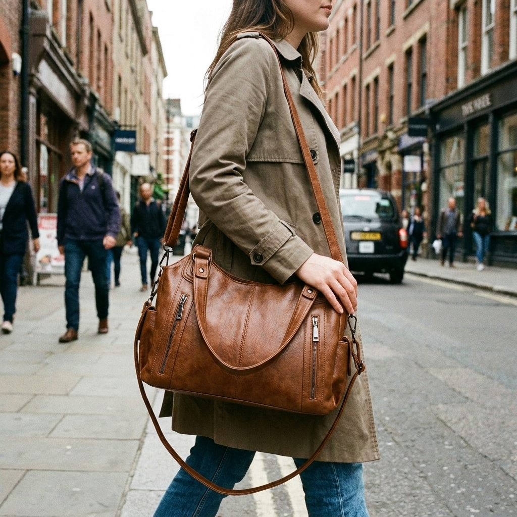 Mia sac bandouliere cuir vegetalien lifestyle