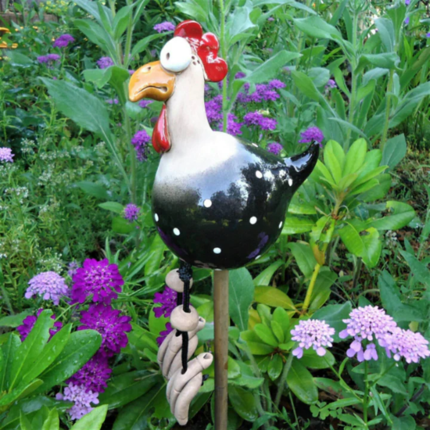 Happy Chicken - Poule décorative ludique pour le jardin