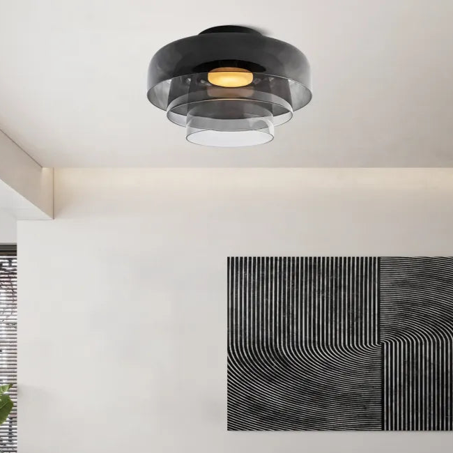 Nordéa – Lampe en Verre Design Nordique | Élégance Atmosphérique pour Tous les Espaces