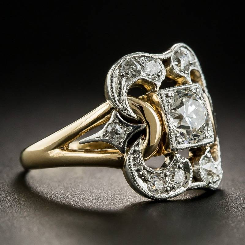 Celestine Bague Or Vintage Zircone – Intemporelle Éclatante