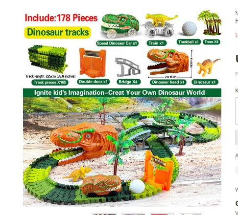DinoExpress Train Set – Set Dino Aventure pour Enfants