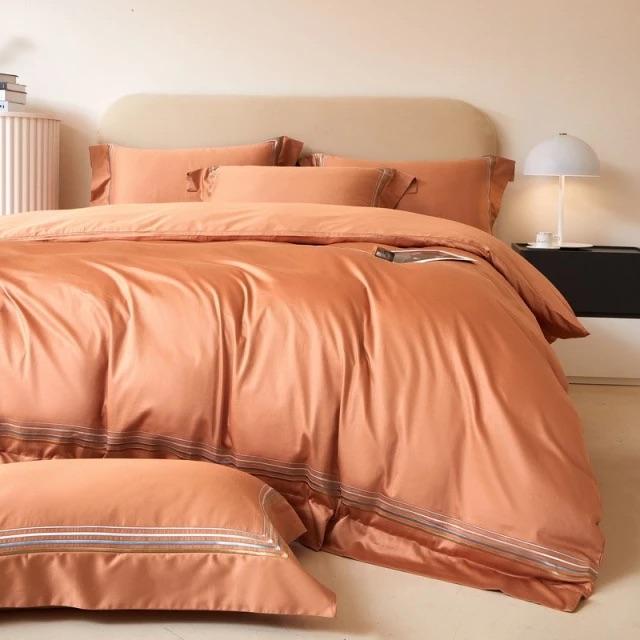 Amsterdam Orange - Parure de lit en coton égyptien de luxe