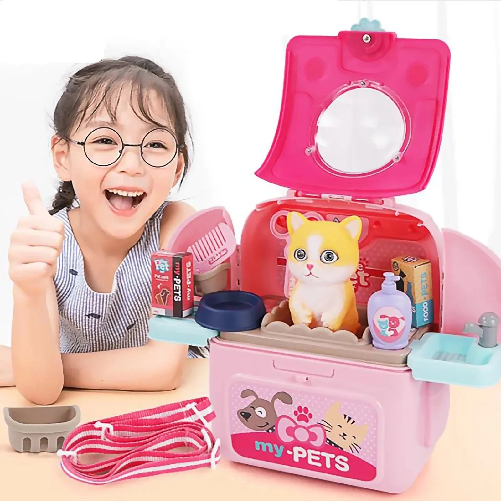 Pet Paradise - Coffret de Toilettage Portable pour Enfants