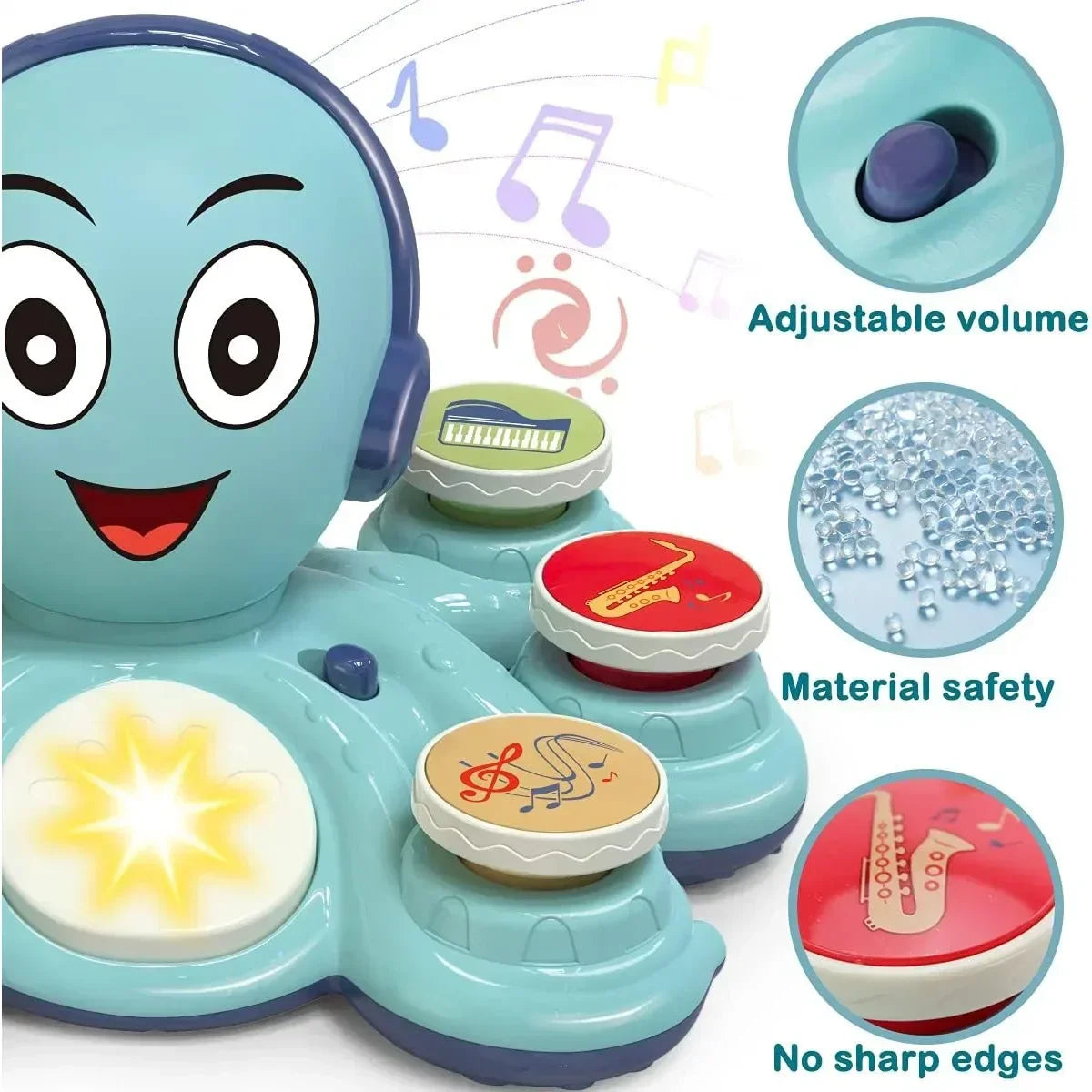 OctoJam – Jouet Musical Pieuvre pour Enfants