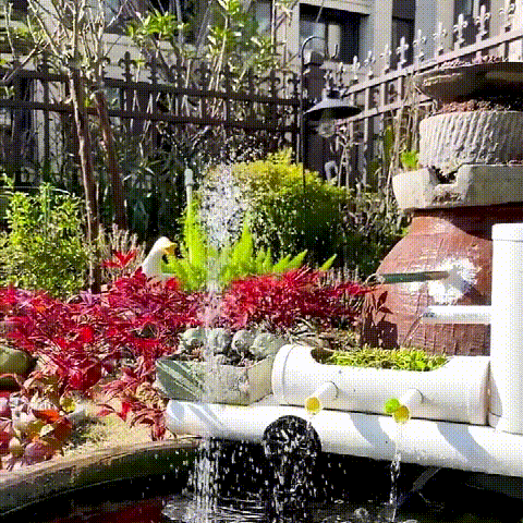 TranquilFlow - Fontaine de Jardin Solaire Apaisante