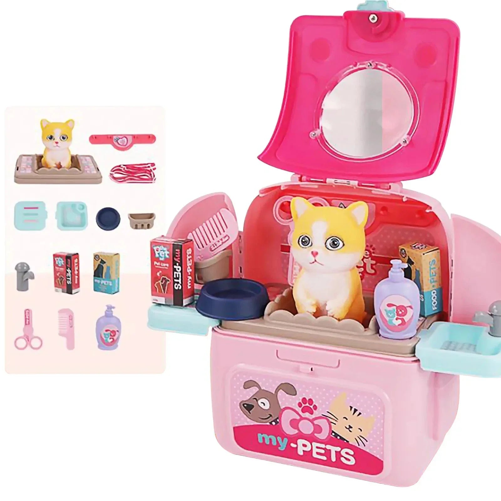 Pet Paradise - Coffret de Toilettage Portable pour Enfants