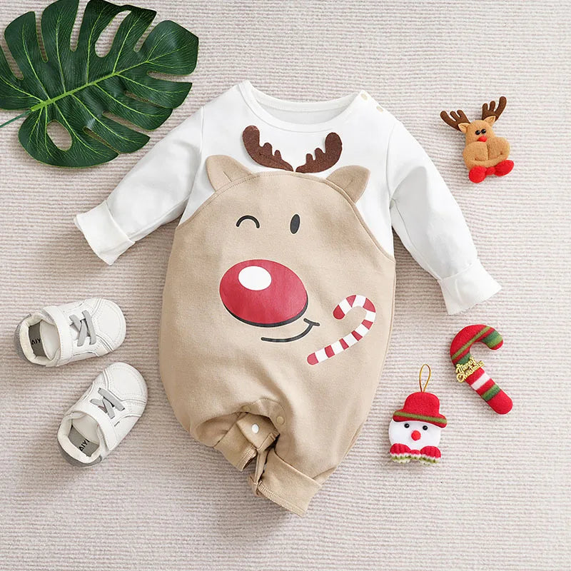 MiniFashion Costume de Noël - Adorable Tenue Festive pour Bébé