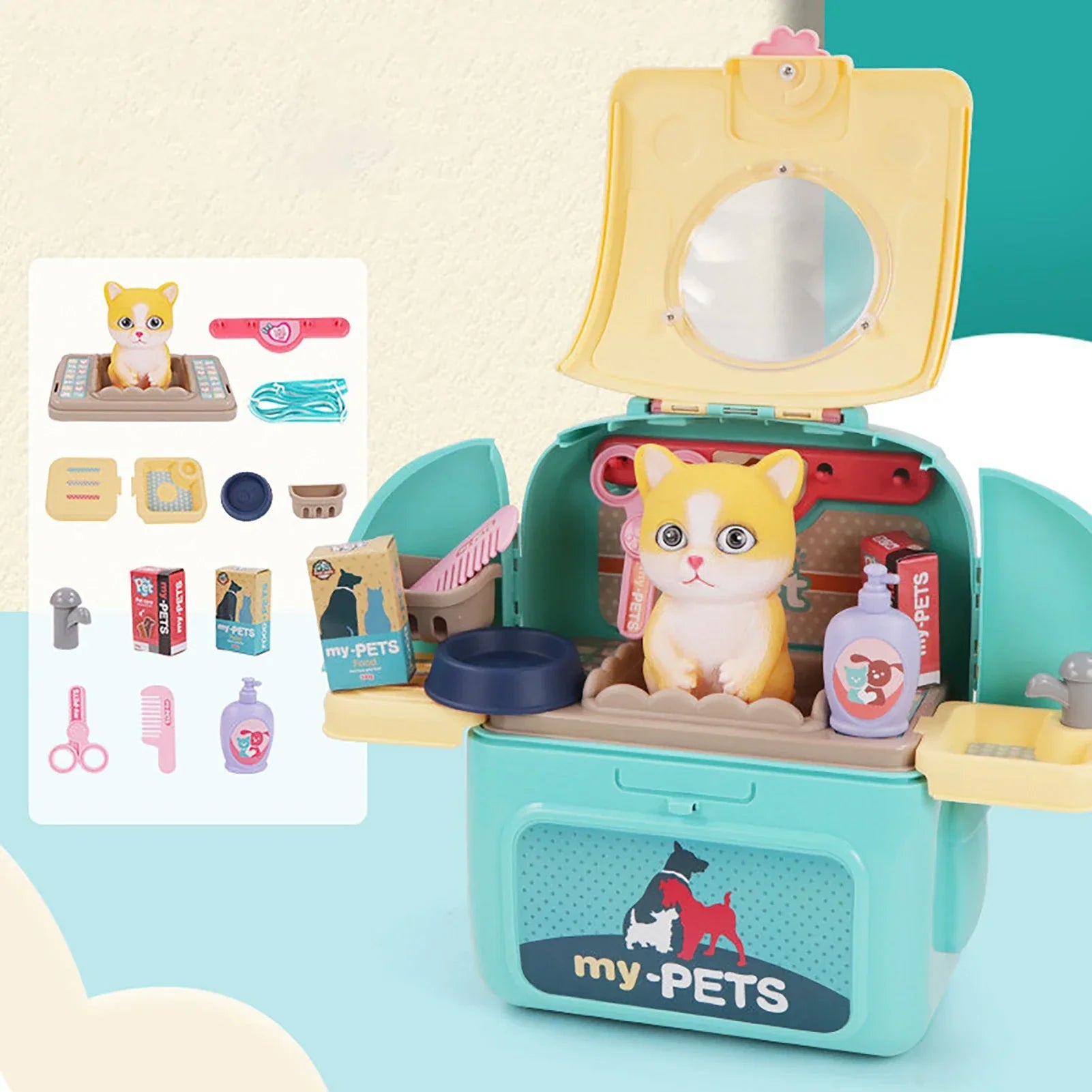 Pet Paradise - Coffret de Toilettage Portable pour Enfants