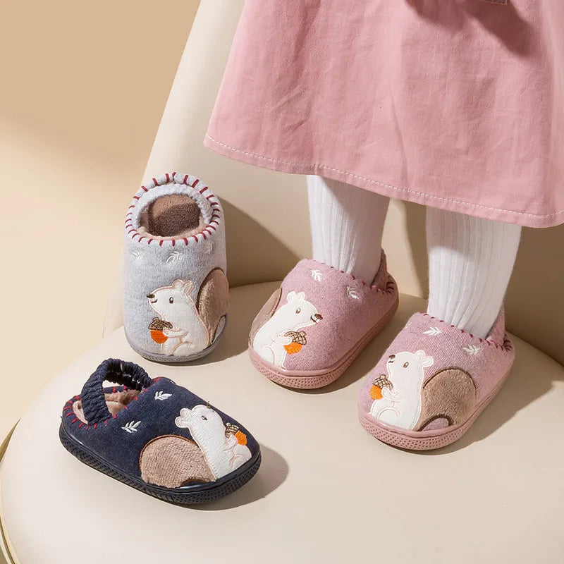 Mini Fashion - Chaussons Antidérapants Douillets pour Enfants