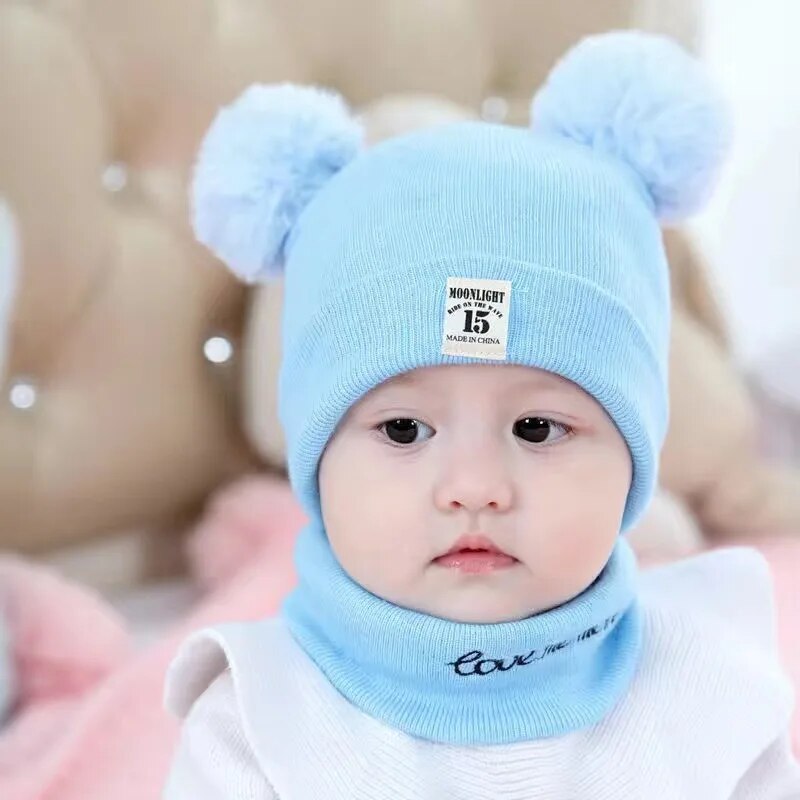CozySnow - Bonnet Enfant Tendance avec Pompon