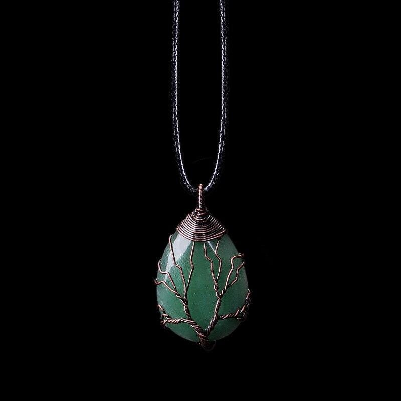 Velarien - Collier en aventurine, bijou boho fait main