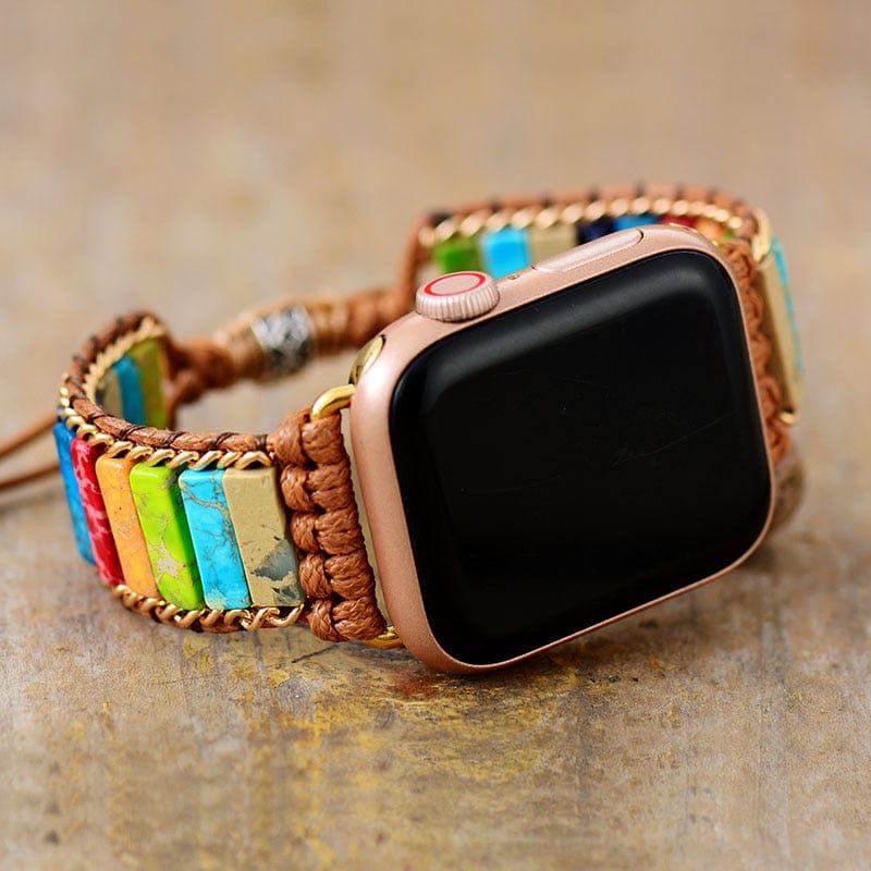 ChakraWrap - Bracelet Apple Watch en pierres de chakra