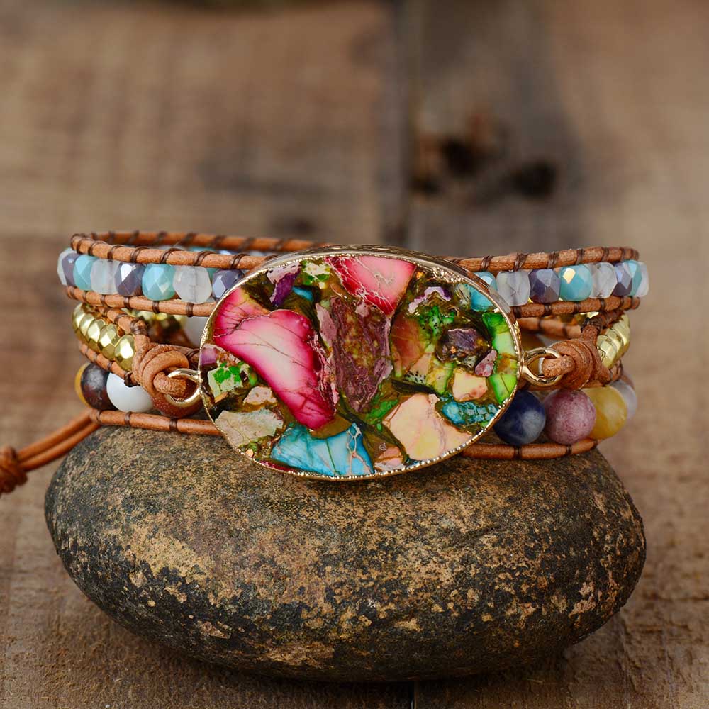 Aurora - Bracelet déesse en amazonite