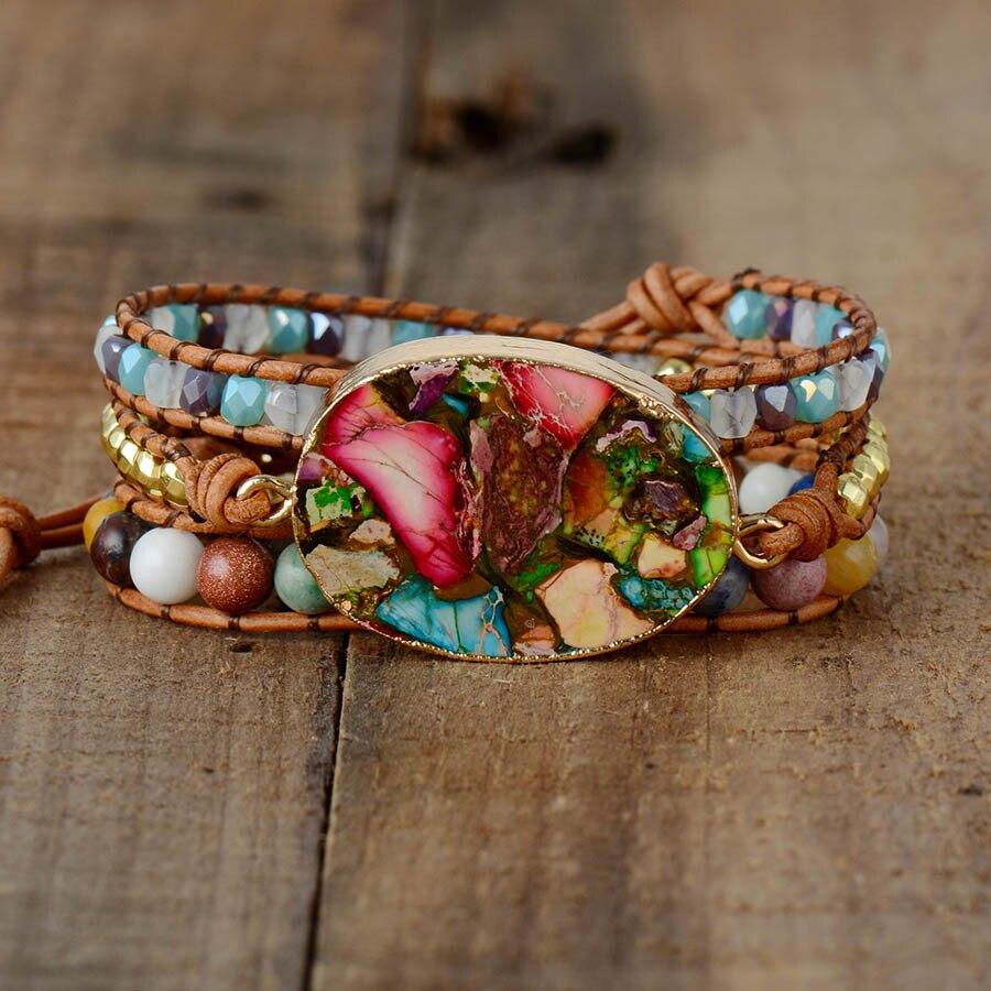 Aurora - Bracelet déesse en amazonite