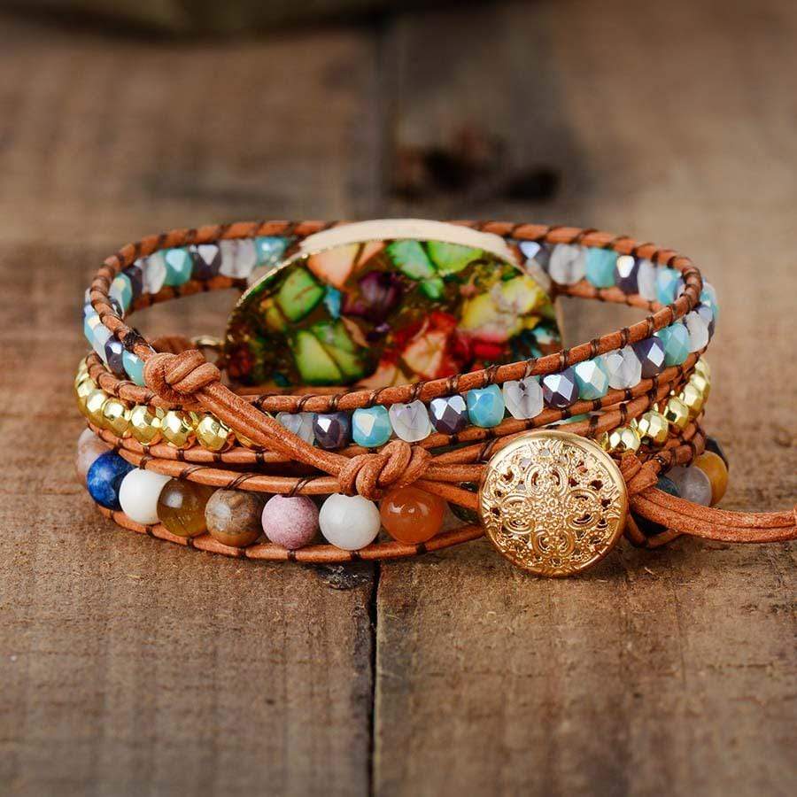 Aurora - Bracelet déesse en amazonite