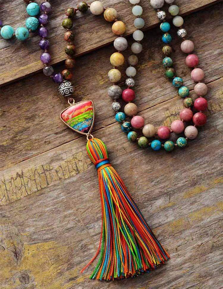 Altheira - Collier pendentif en pierre naturelle