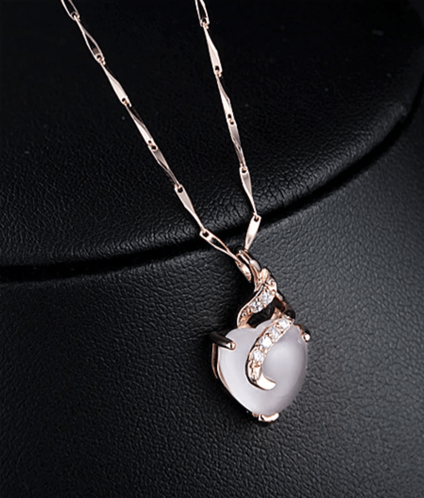 OpalHeart - Collier cœur en opale