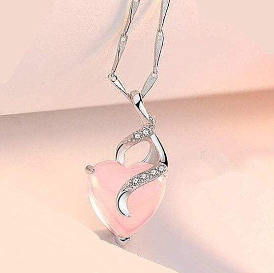 Calista Heart - Collier cœur en opale